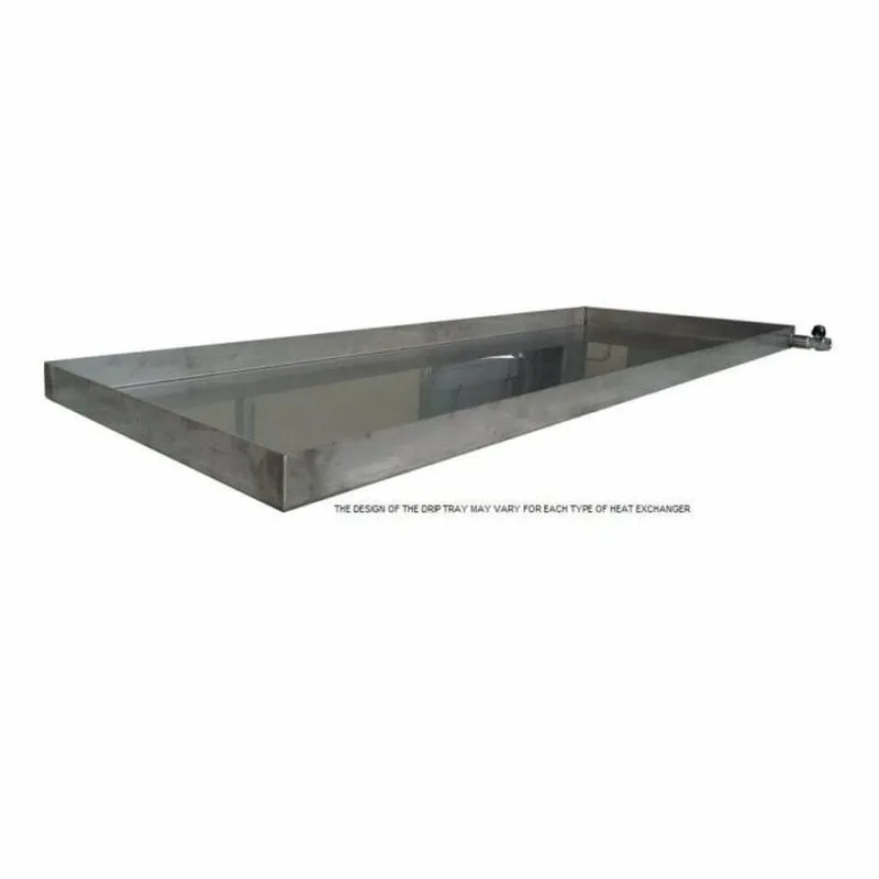 POP UP AT CHECK OUT - Plate Heat Exchanger Stainless Steel Drip Tray c/w Drain